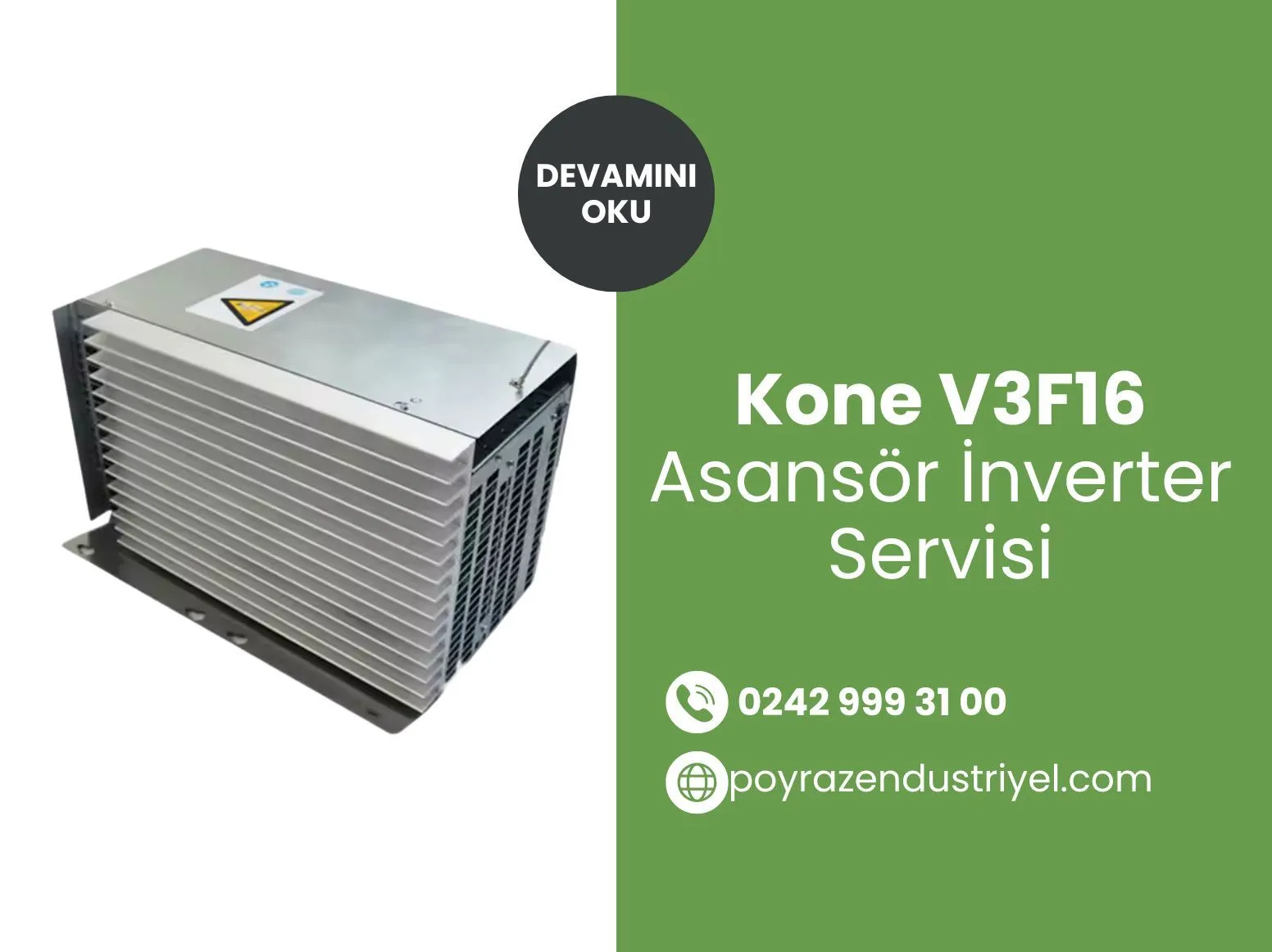 Kone V3f16 Asansör İnverter Servisi